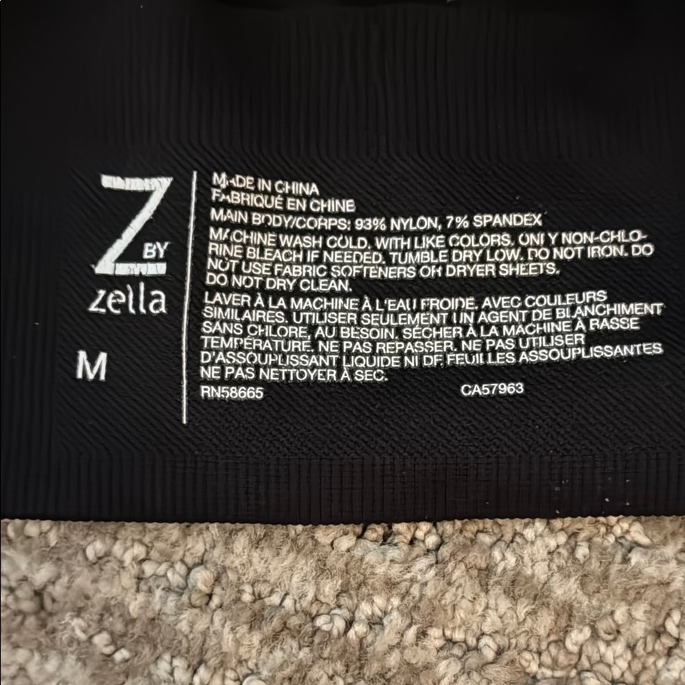 Zella Black Crisscross Sports Bra - Picture 2 of 4